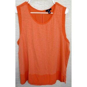 Gap Outlet XXL orange sleeveless slit back tank top lightweight